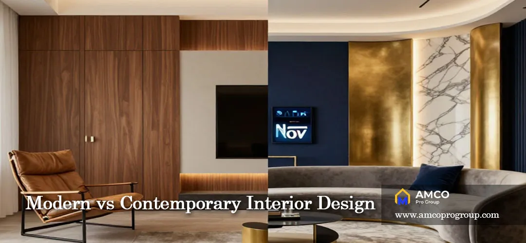 Modern vs Contemporary Interior Design