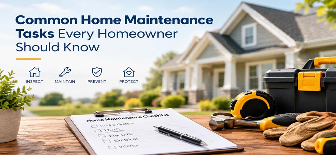 Common Home Maintenance Tasks Every Homeowner Should Know